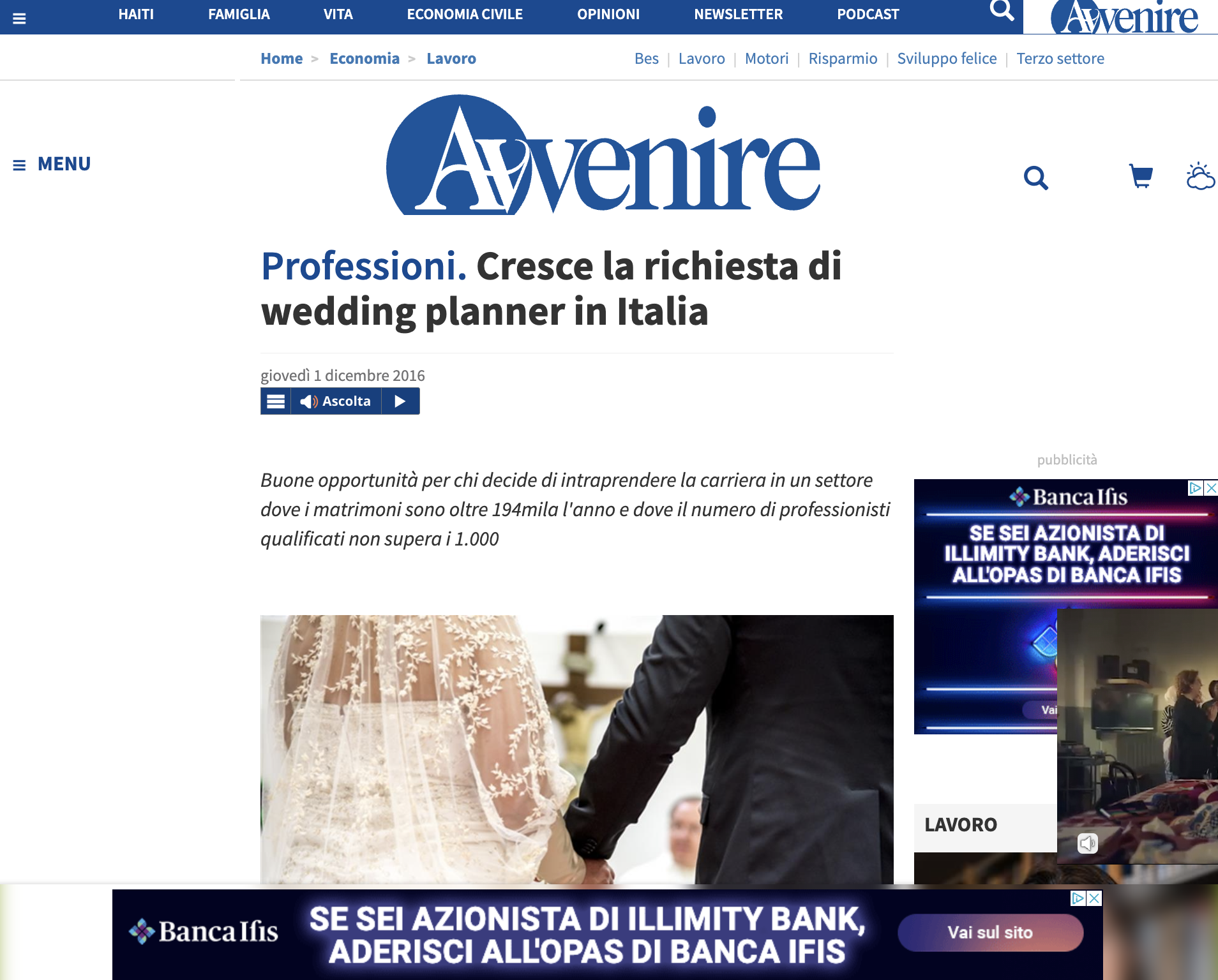Professioni. Cresce la richiesta di wedding planner in Italia